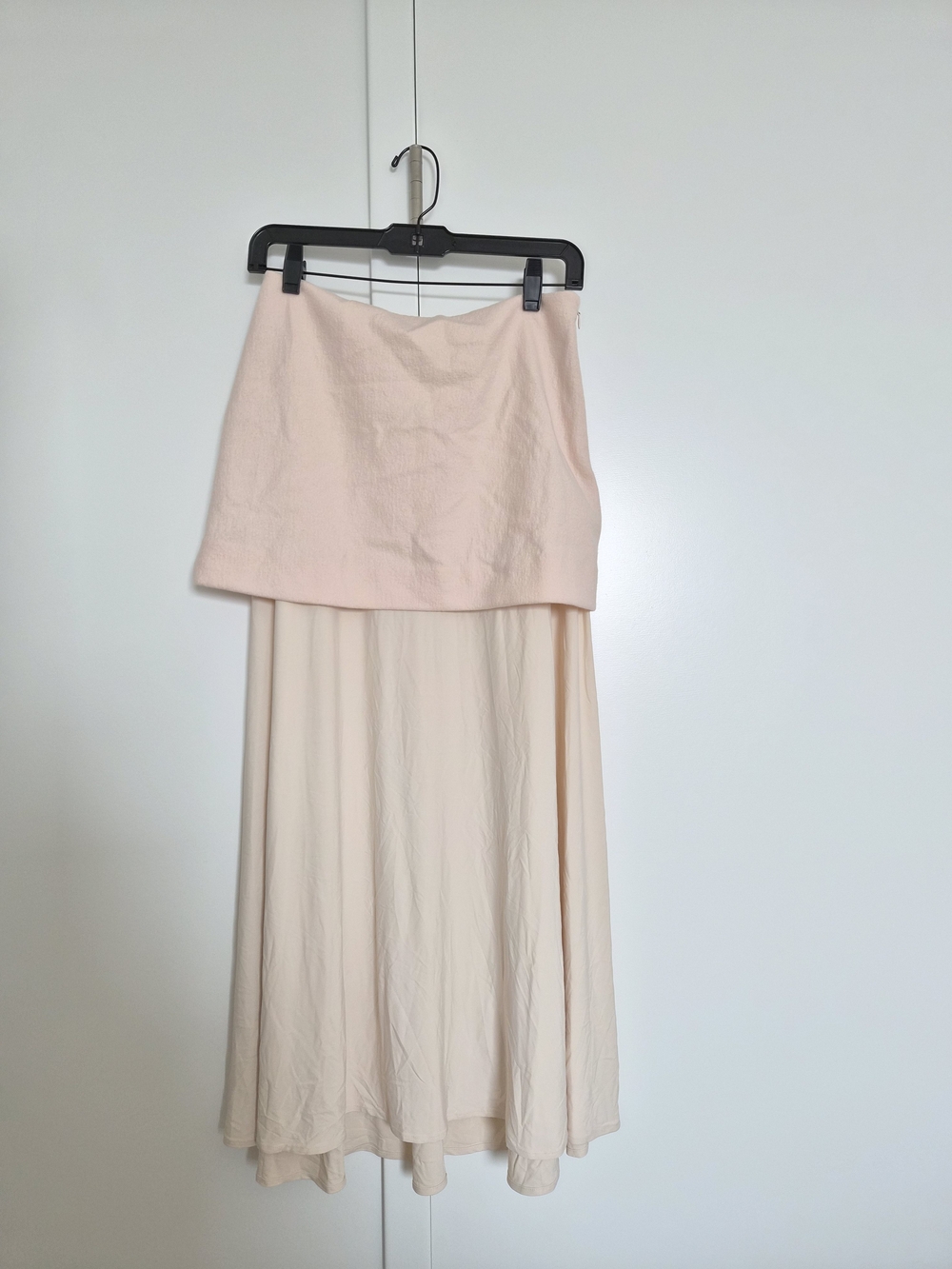 Jil Sander Pale Pink Layered Maxi Skirt Set